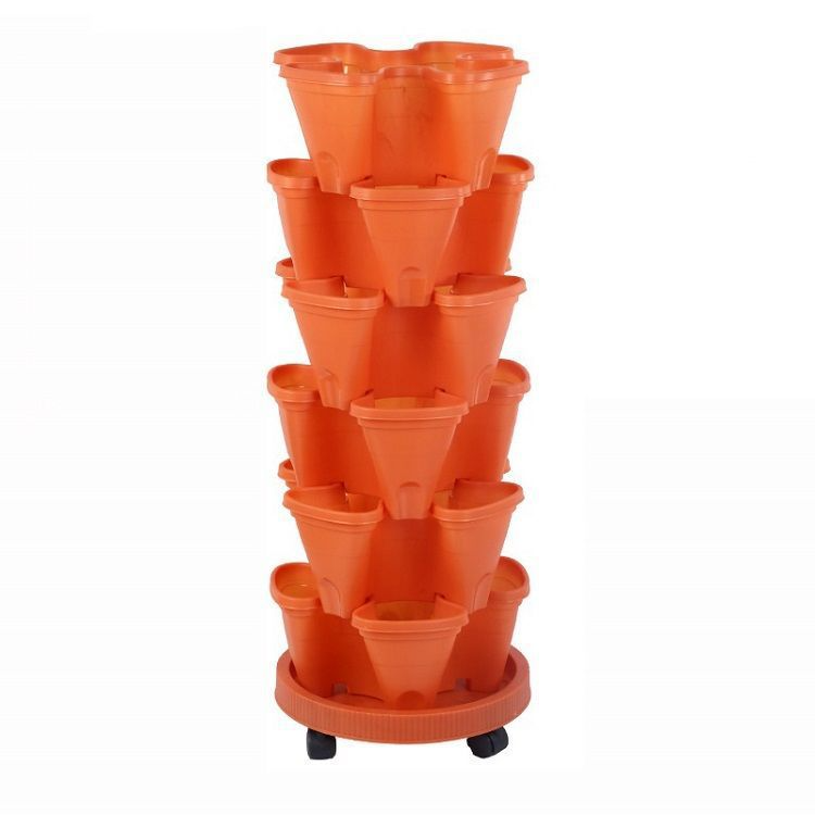 Space-Saving 6-Tier Stackable Garden Tower