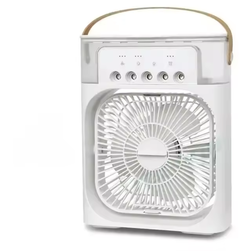3-in-1 Cooling Table Fan with Humidifier & LED Light