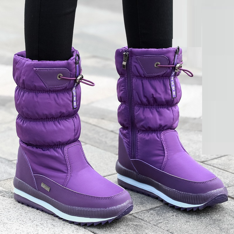 Women's Warm Winter Boots | Zip Up