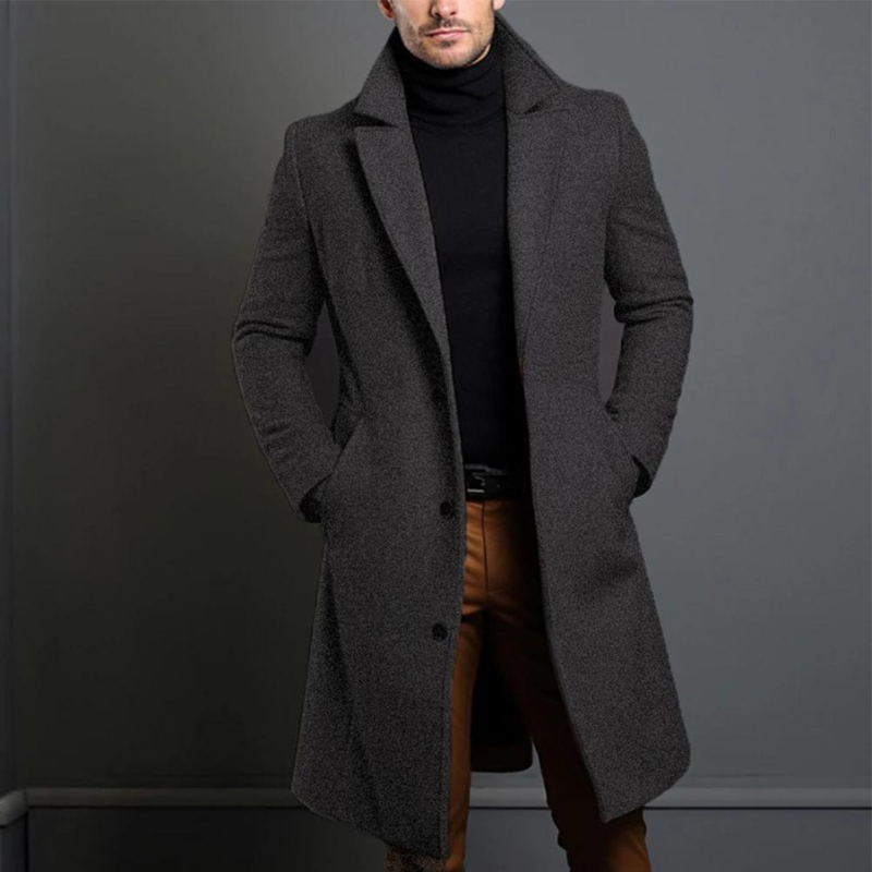 Men's Winter Trench Coat | Warm