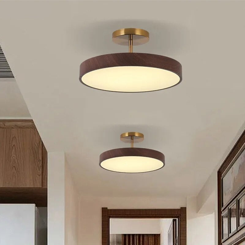 Modern Glow LED Semi-Mount Ceiling Light
