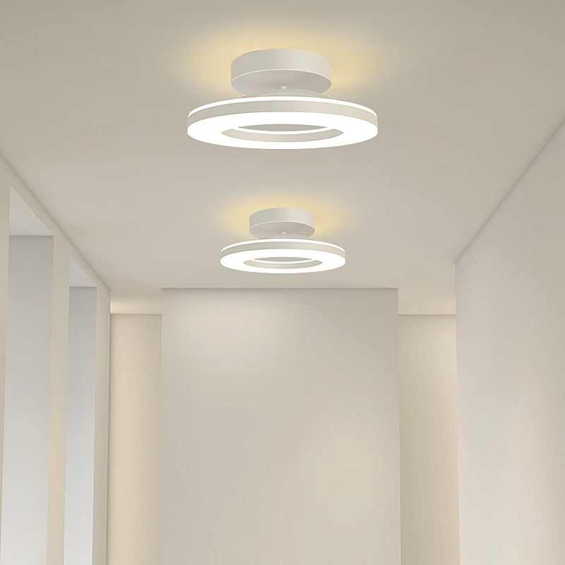 Modern Round LED Ceiling Light for Stylish Hallways