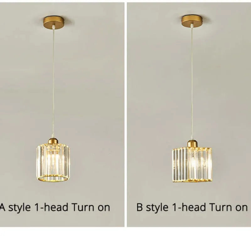 Elegant Multi-Glass Cylinder Pendant Light