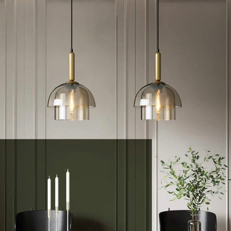 Elegant Clear Glass Globe Pendant Lights