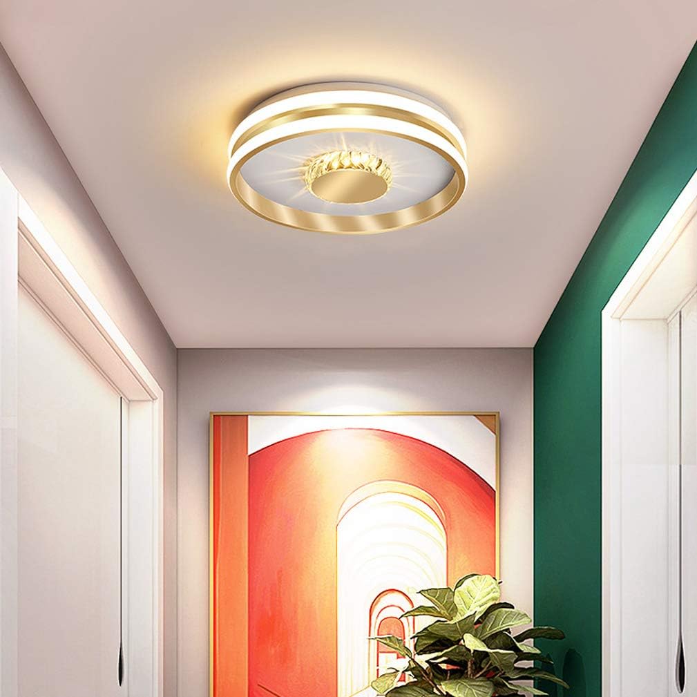 Gold-Finished LED Ceiling Light