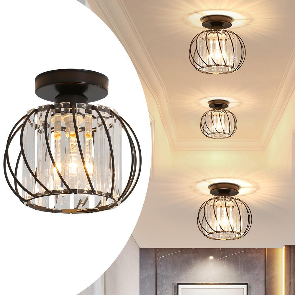 Set of 2 Modern Glass Ceiling Corridor Lights