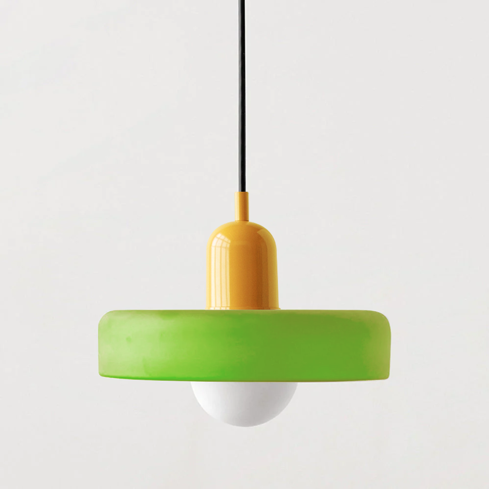 Variant image for Colorful Glass Pendant Lamp with Adjustable Suspension for Kitchen Lighting-10