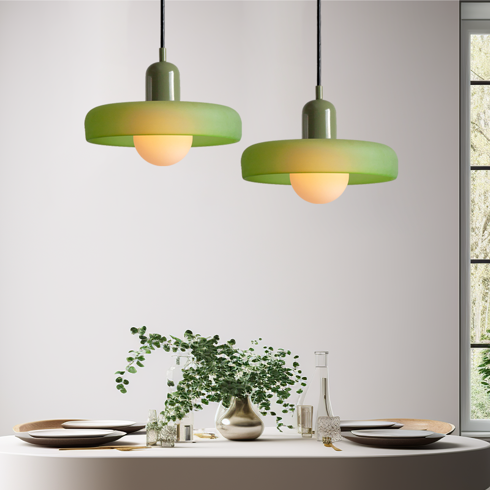 Variant image for Colorful Glass Pendant Lamp with Adjustable Suspension for Kitchen Lighting-7