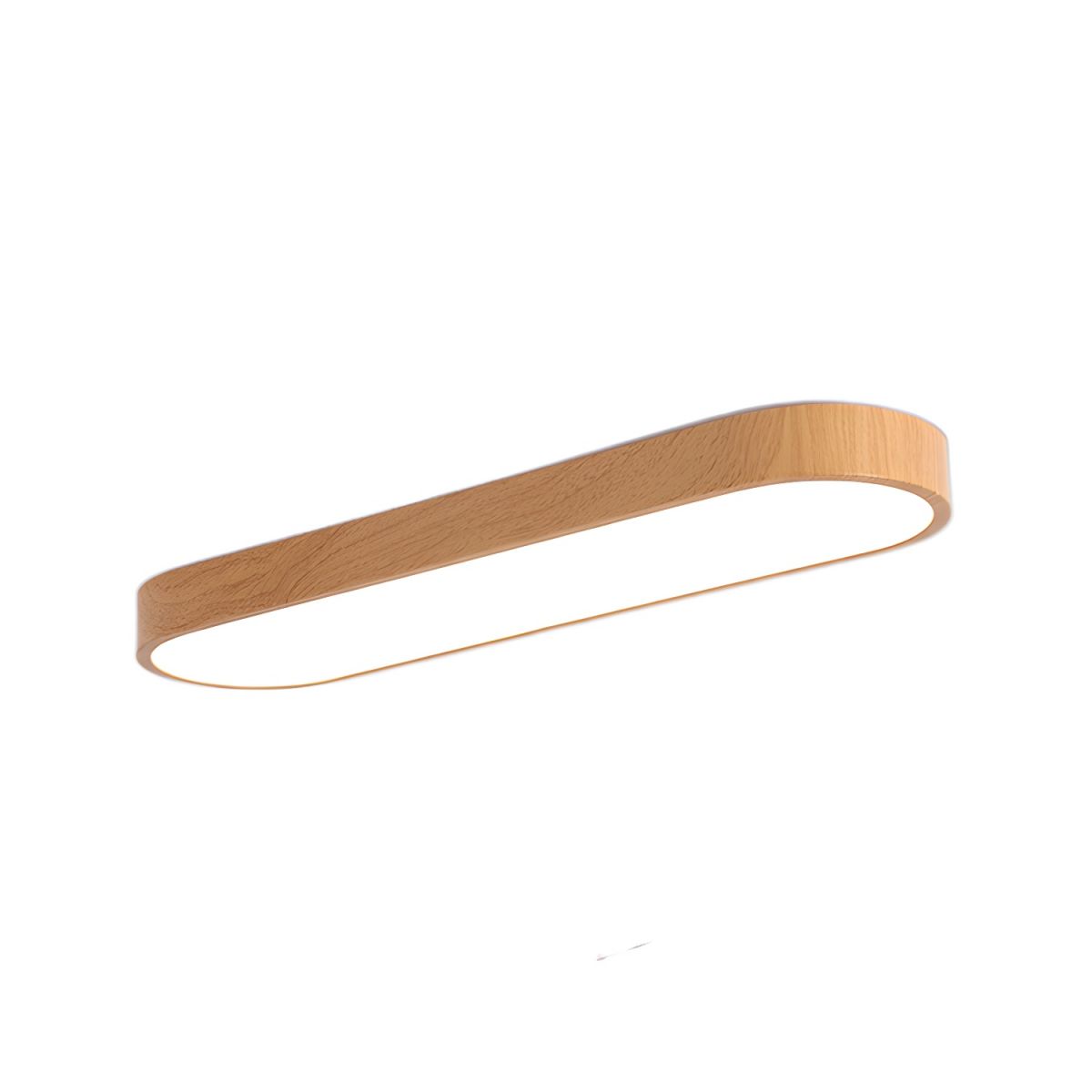 Modern Oval LED Flush Ceiling Fixture