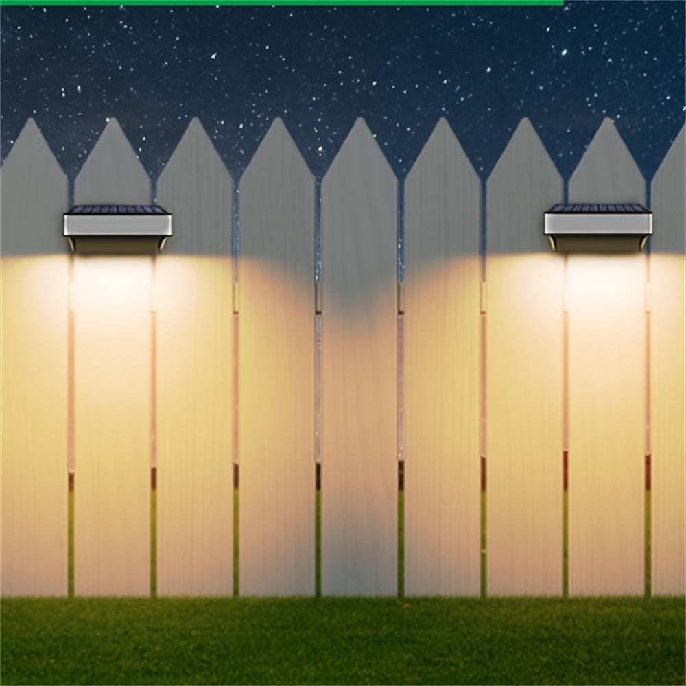 8-Pack Solar Outdoor Lights, Multi-Colour LED Deck and Stair Lighting for Garden Use