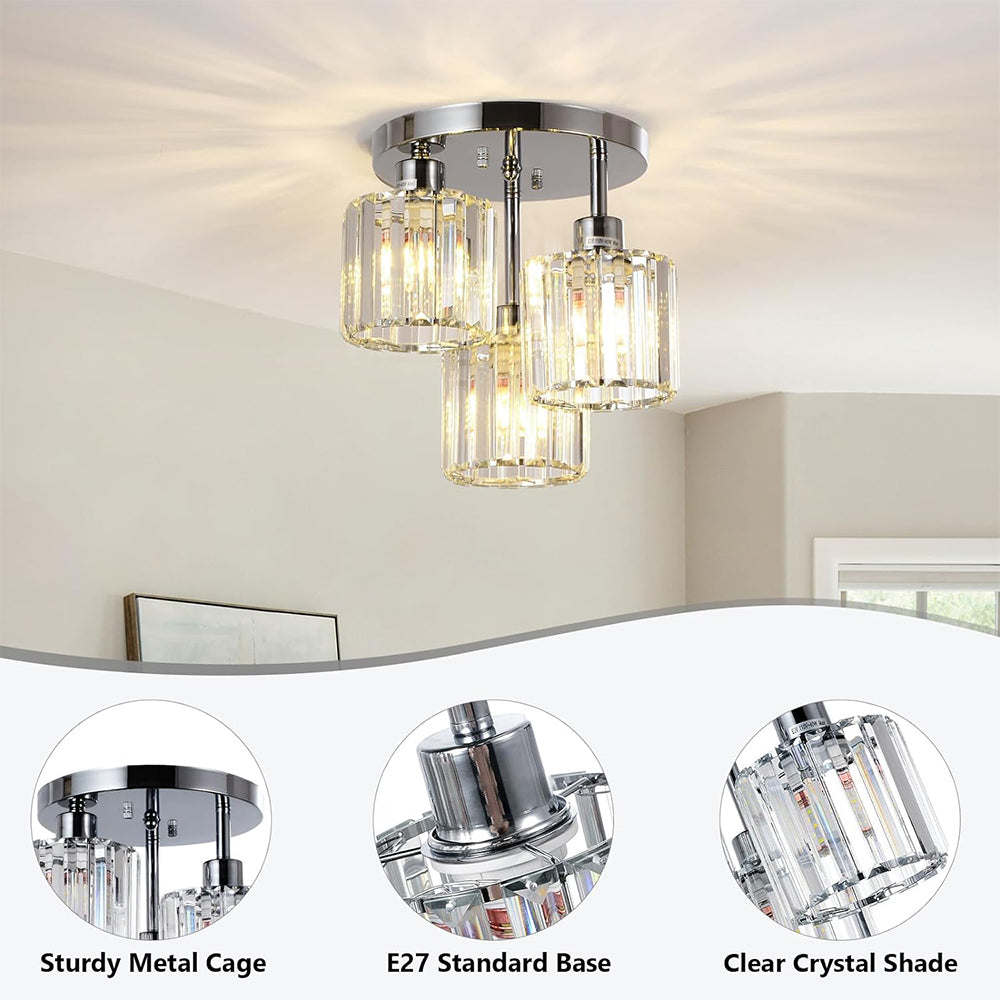 Elegant Prism Flush Mount Ceiling Light