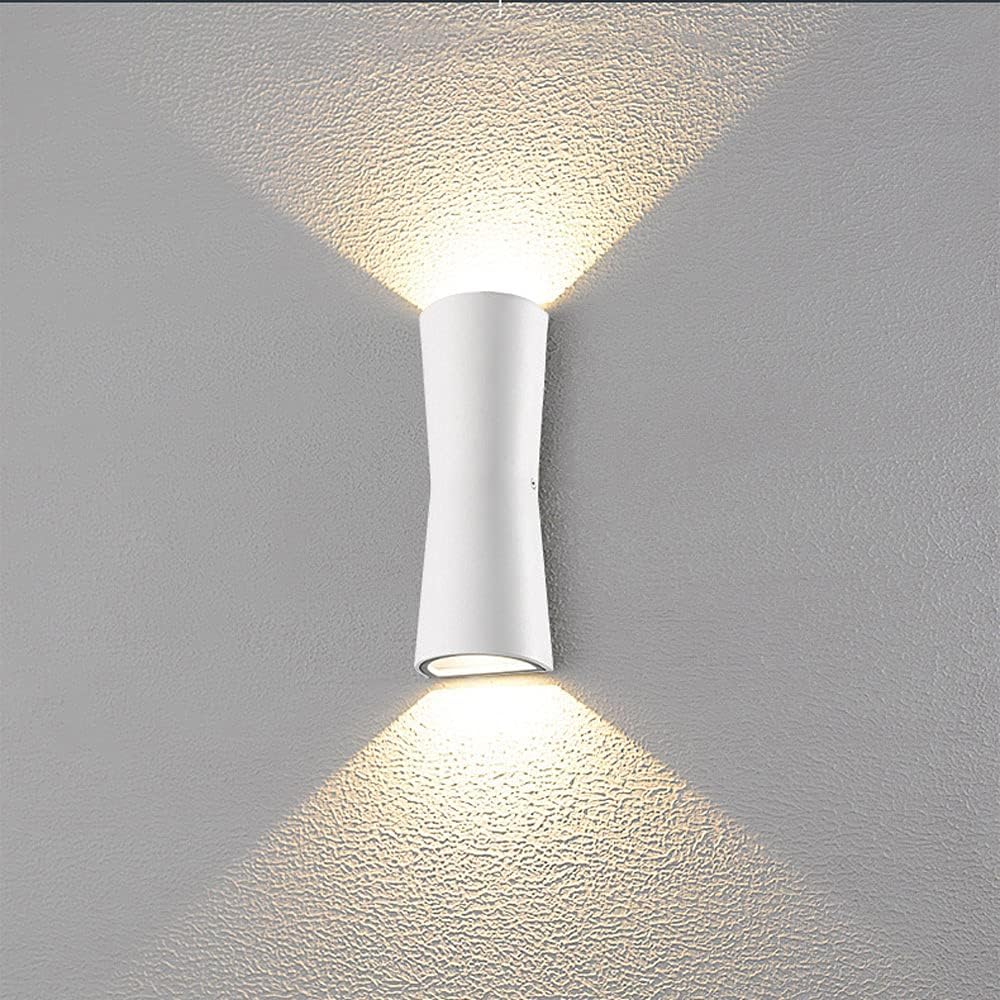 Modern Cylindrical Dual-Glow Outdoor LED Wall Lamp