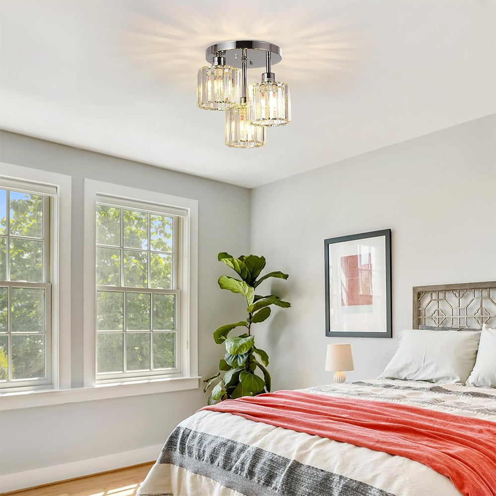 Elegant Prism Flush Mount Ceiling Light