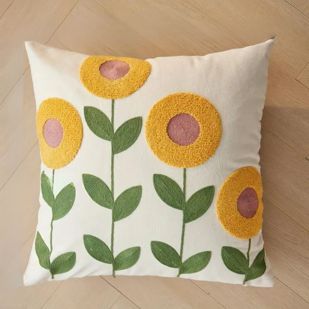 Nature Inspired Soft Decorative Cushion Cover