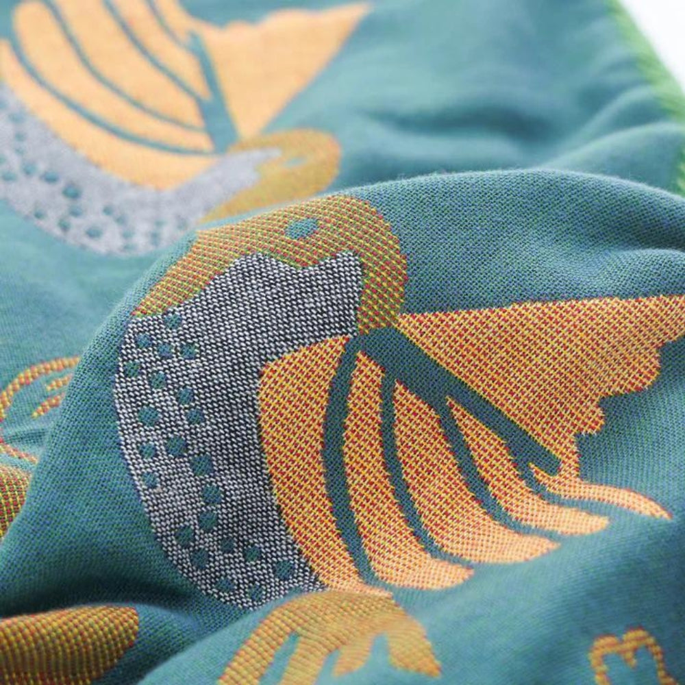 2 pieces Breathable & Lightweight Bird Print Pillowcase