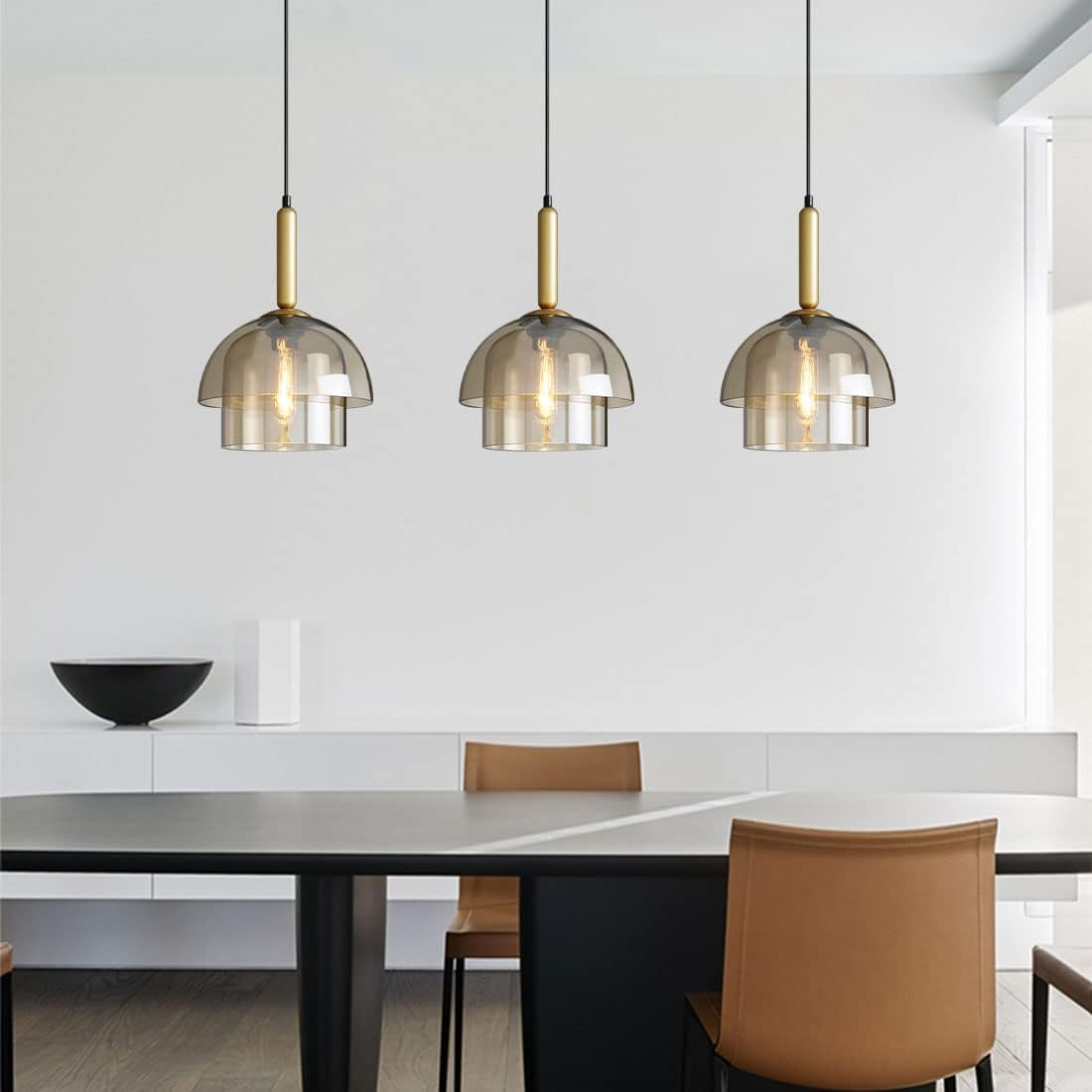 Elegant Clear Glass Globe Pendant Lights