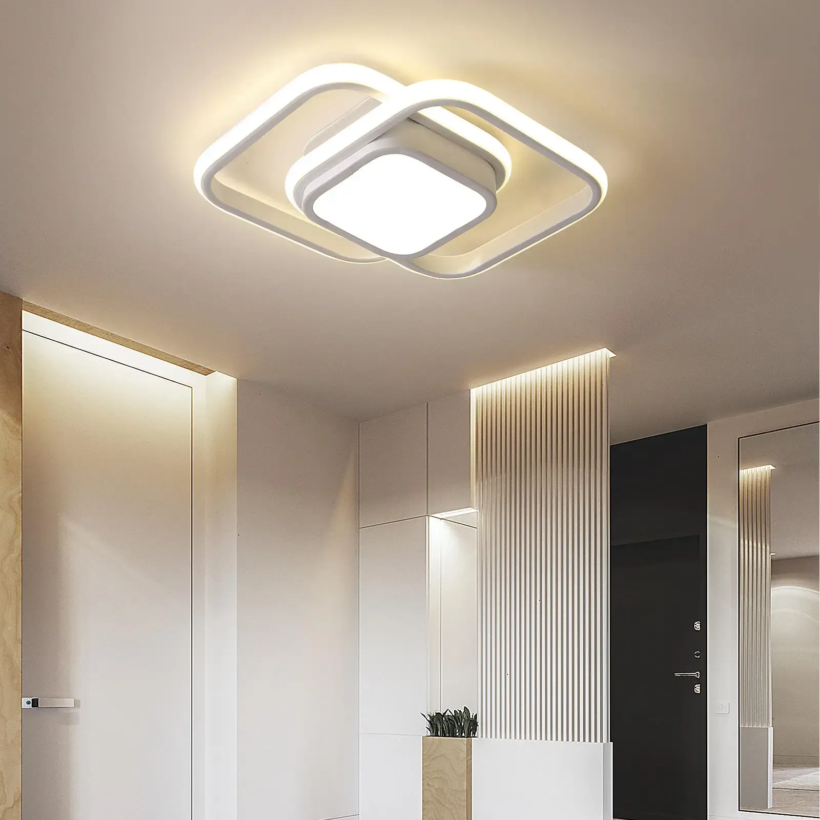 Modern Minimalist Halo Duo Ceiling Light