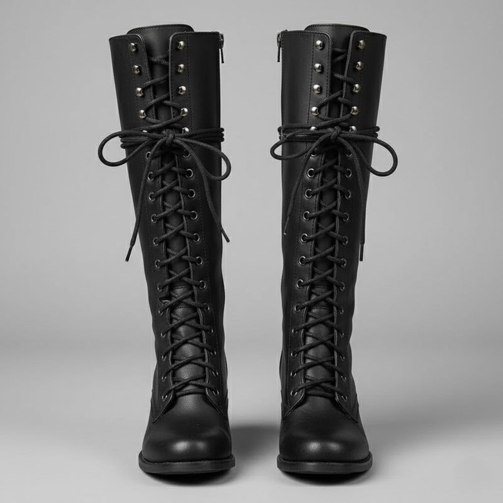 Women's Winter High Boots | Lace Up