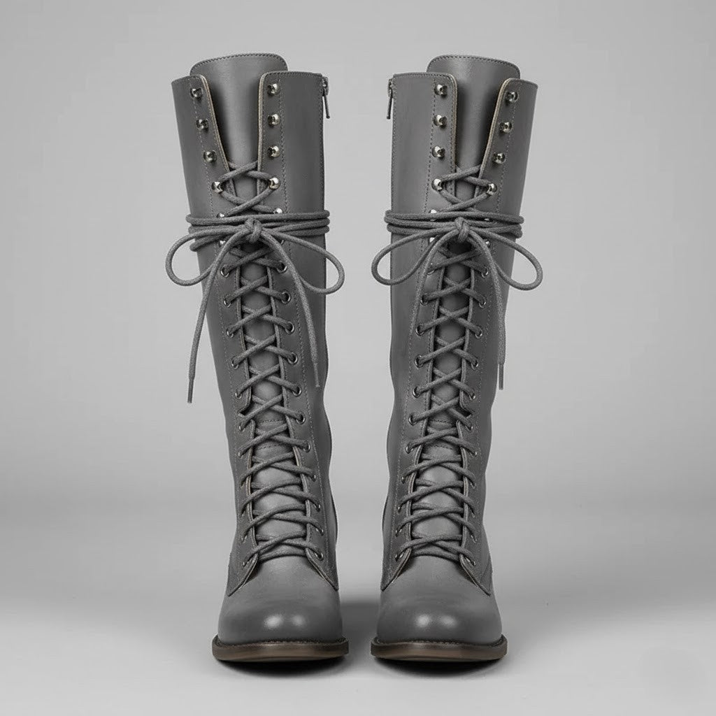 Women's Winter High Boots | Lace Up