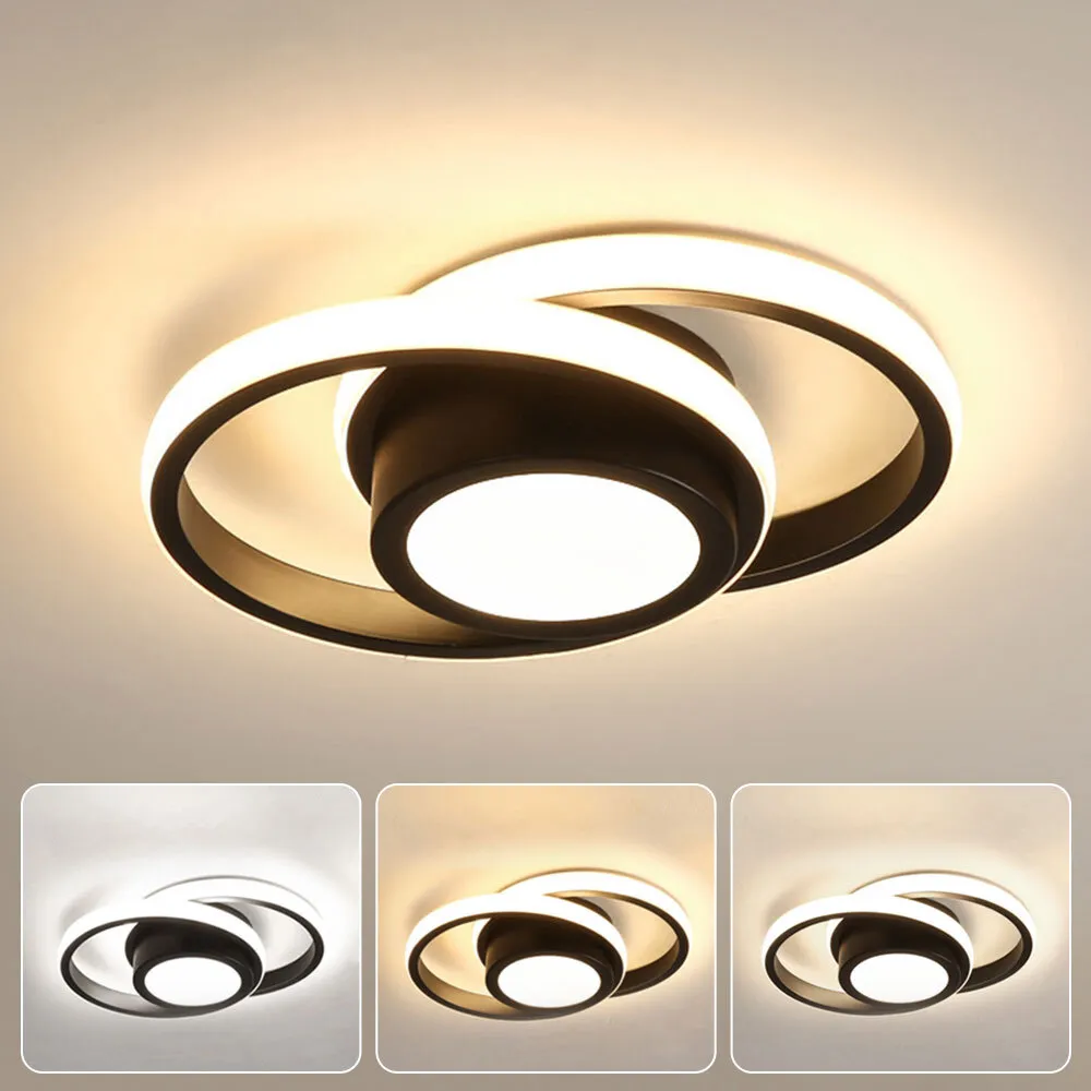 Modern Minimalist Halo Duo Ceiling Light