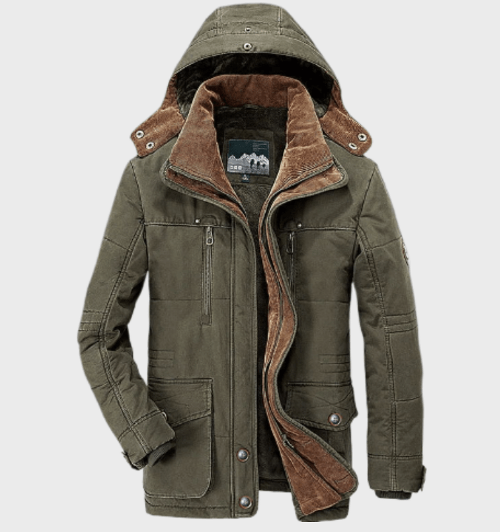 Men's Zip Up Winter Jacket | Hooded