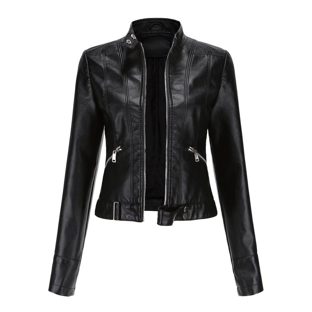 Women's High Collared Jacket | Zip Up