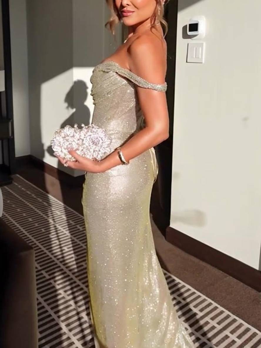 Women's Stunning Evening Wedding Guest Dress | Maxi