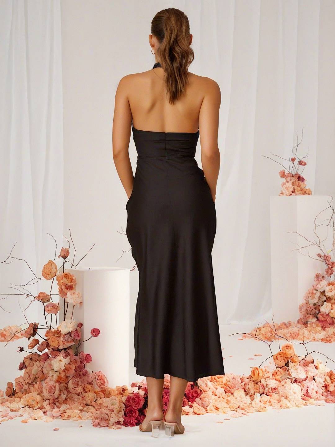 Women's Wrap Wedding Guest Dress | Midi