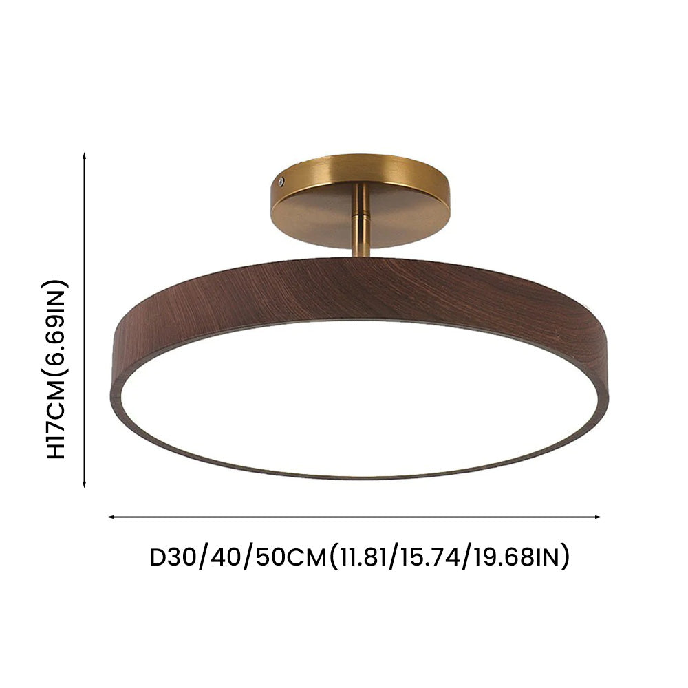 Modern Glow LED Semi-Mount Ceiling Light
