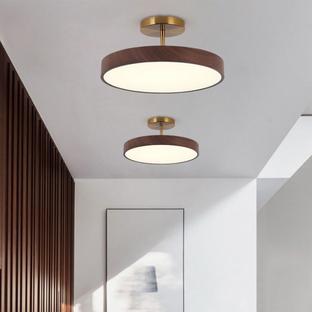 Modern Glow LED Semi-Mount Ceiling Light