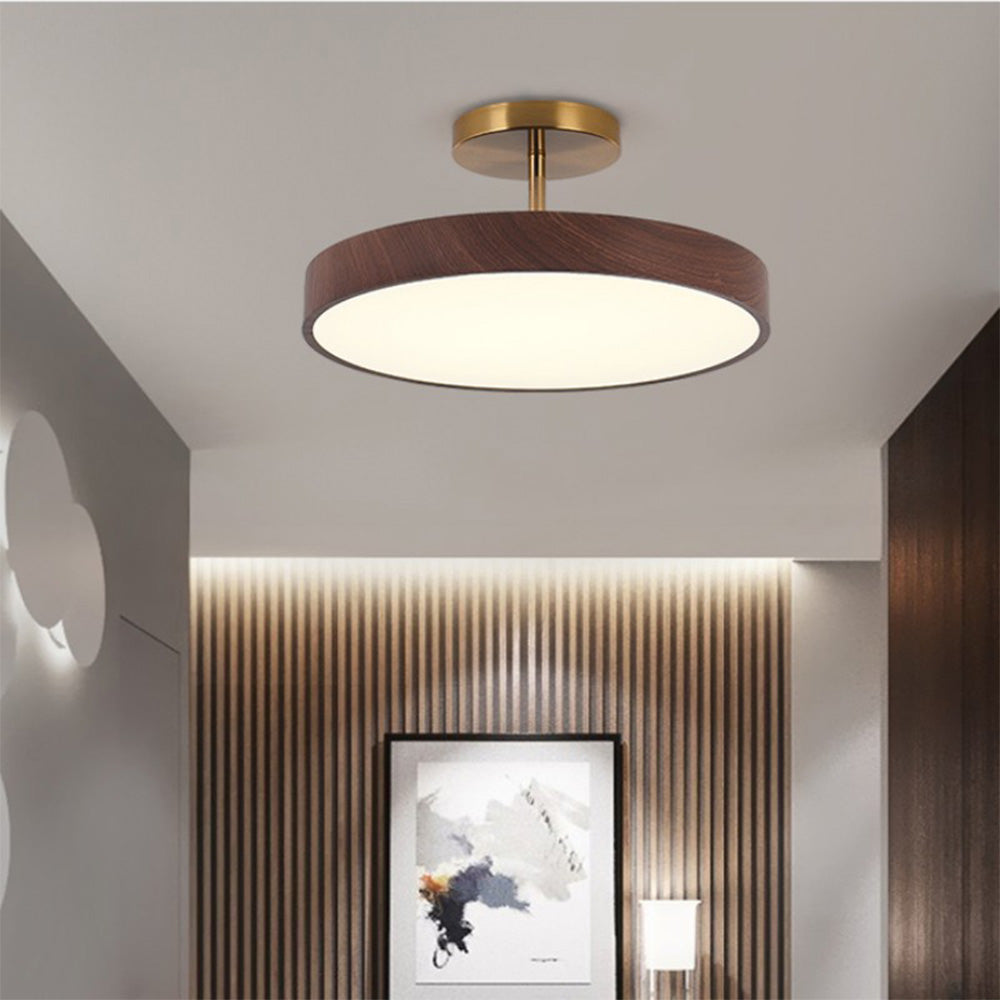 Modern Glow LED Semi-Mount Ceiling Light