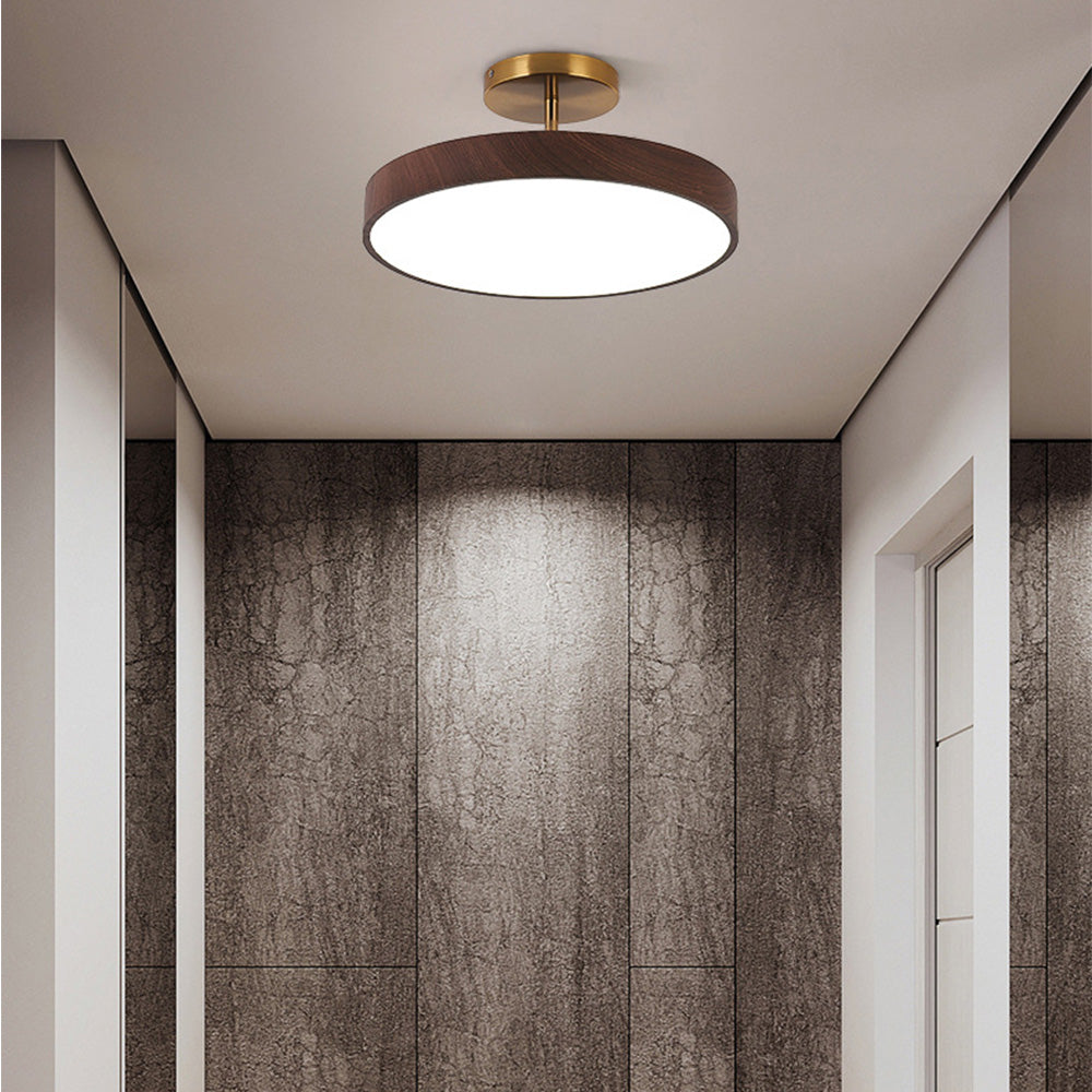 Modern Glow LED Semi-Mount Ceiling Light