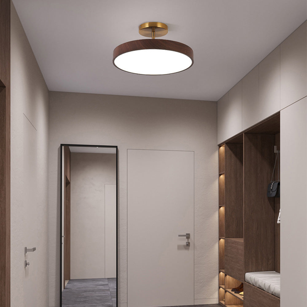 Modern Glow LED Semi-Mount Ceiling Light