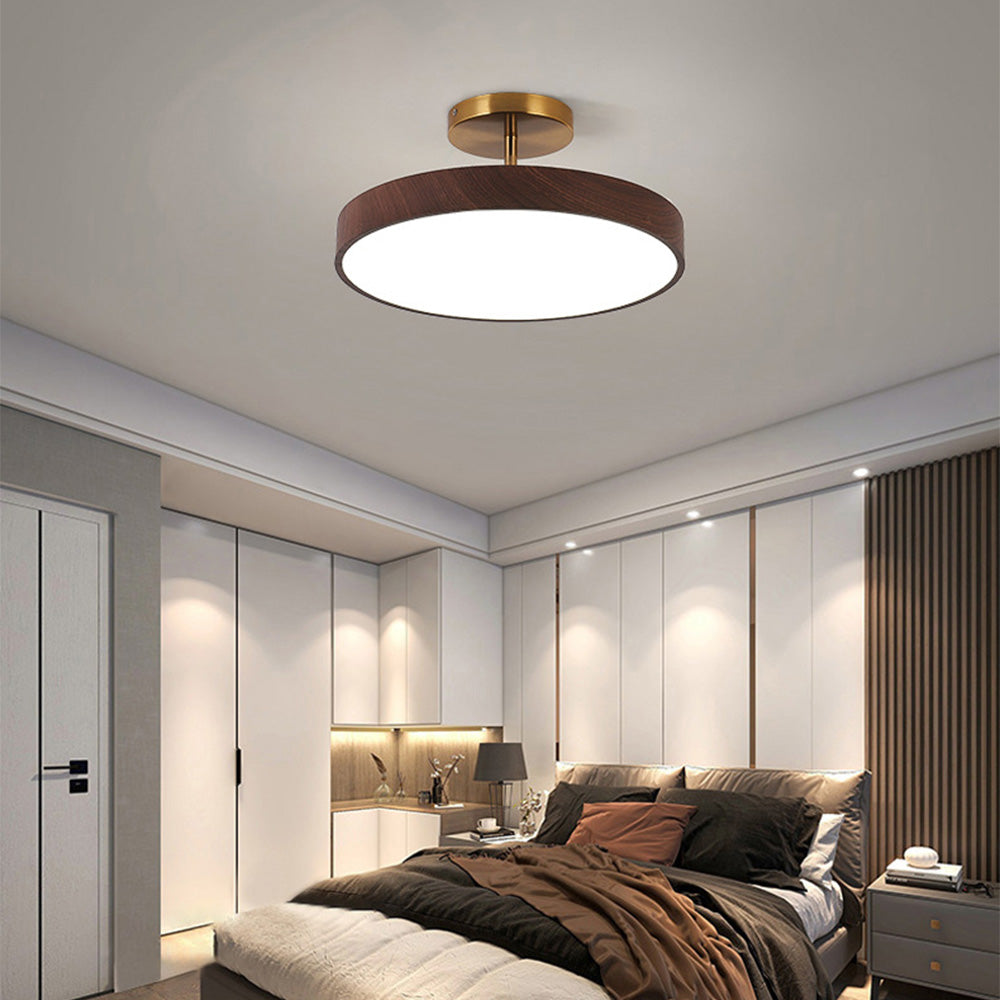 Modern Glow LED Semi-Mount Ceiling Light