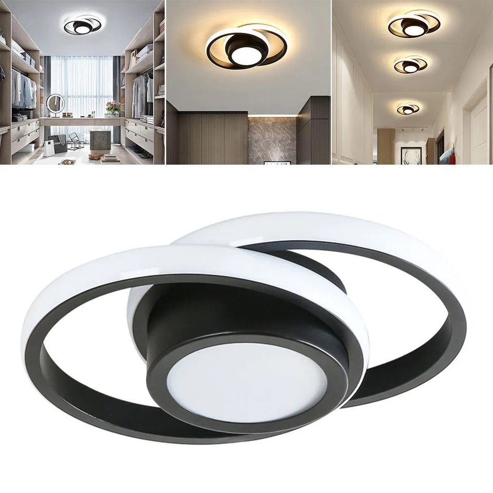 Modern Minimalist Halo Duo Ceiling Light