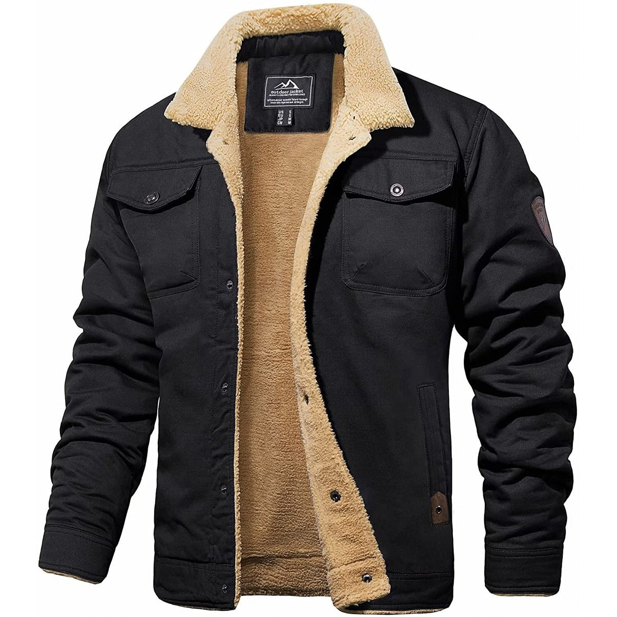 Men's Winter Warm Jacket | Button Down
