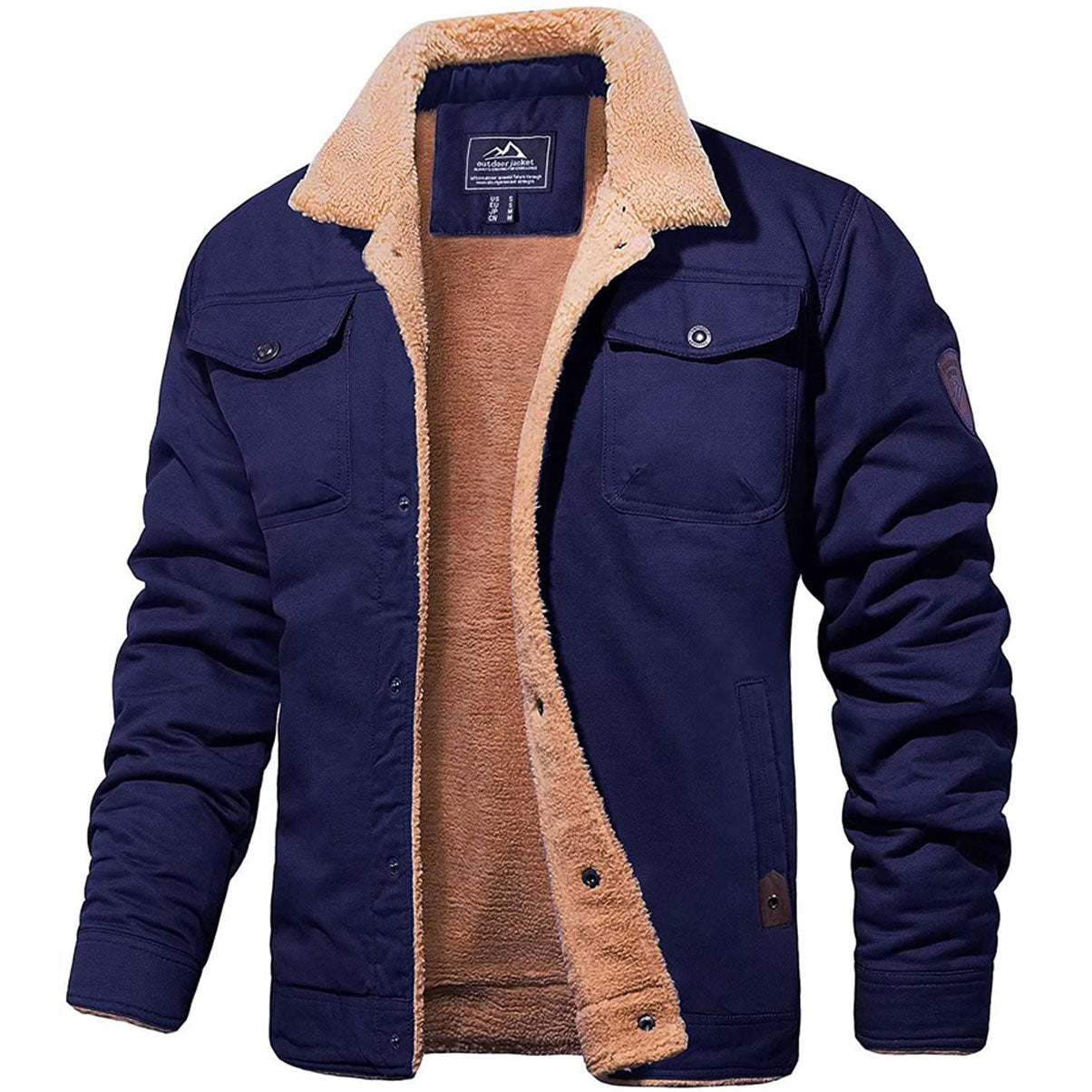 Men's Winter Warm Jacket | Button Down