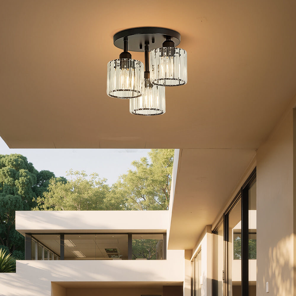 Elegant Prism Flush Mount Ceiling Light