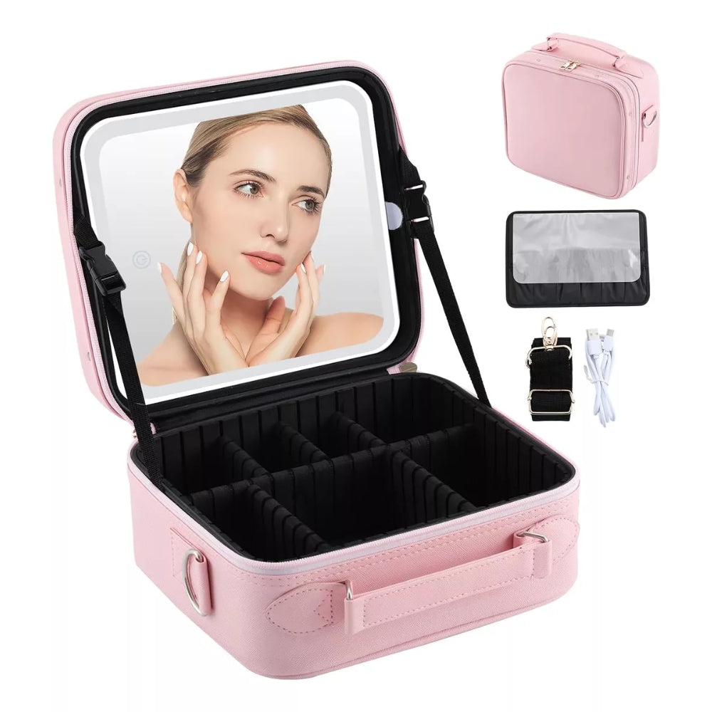 Sleek Mirrored Vanity Organizer