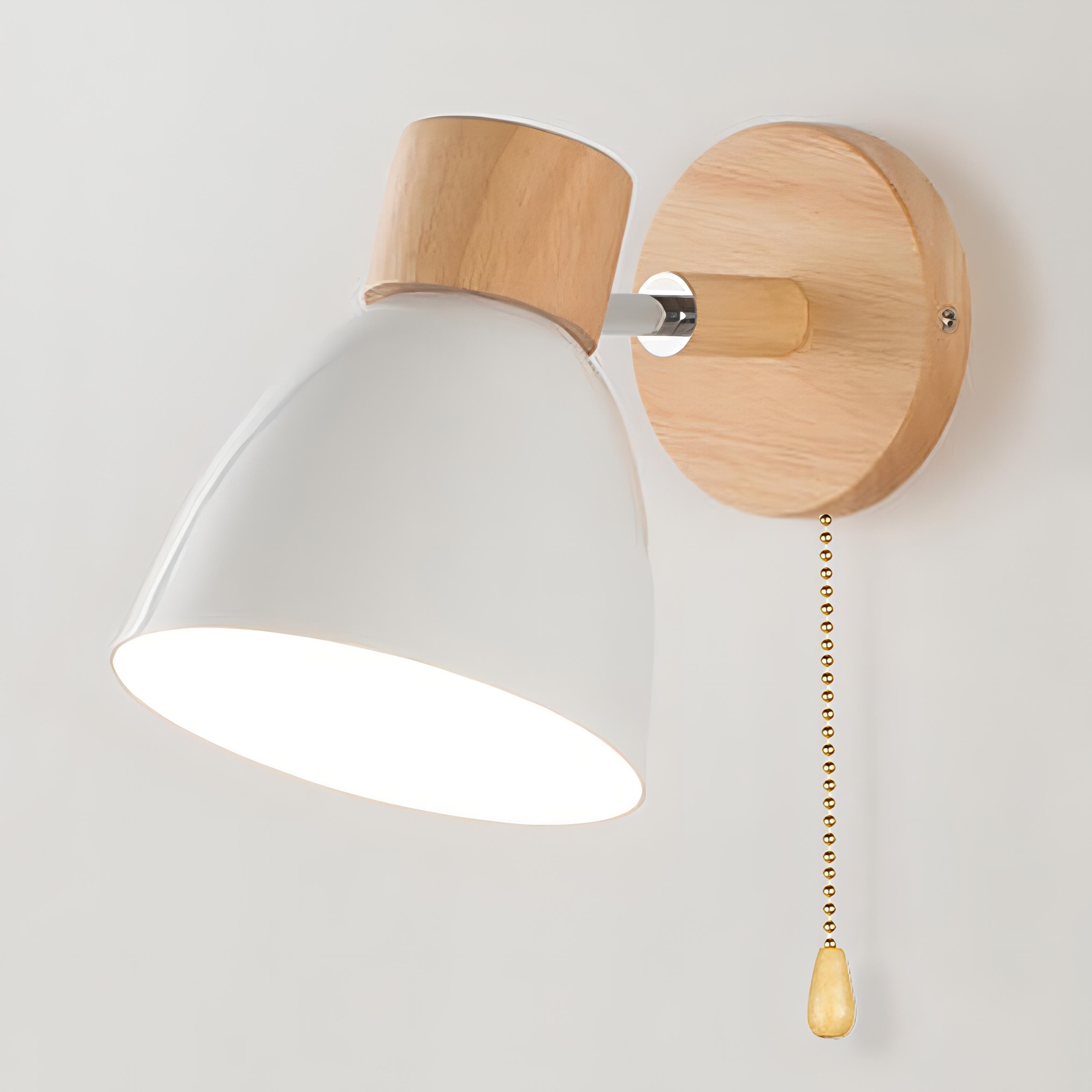 Scandinavian Wall Lights with Pull Switch