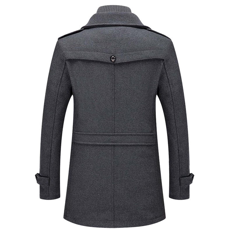 Men's Zip Up Winter Coat | Long