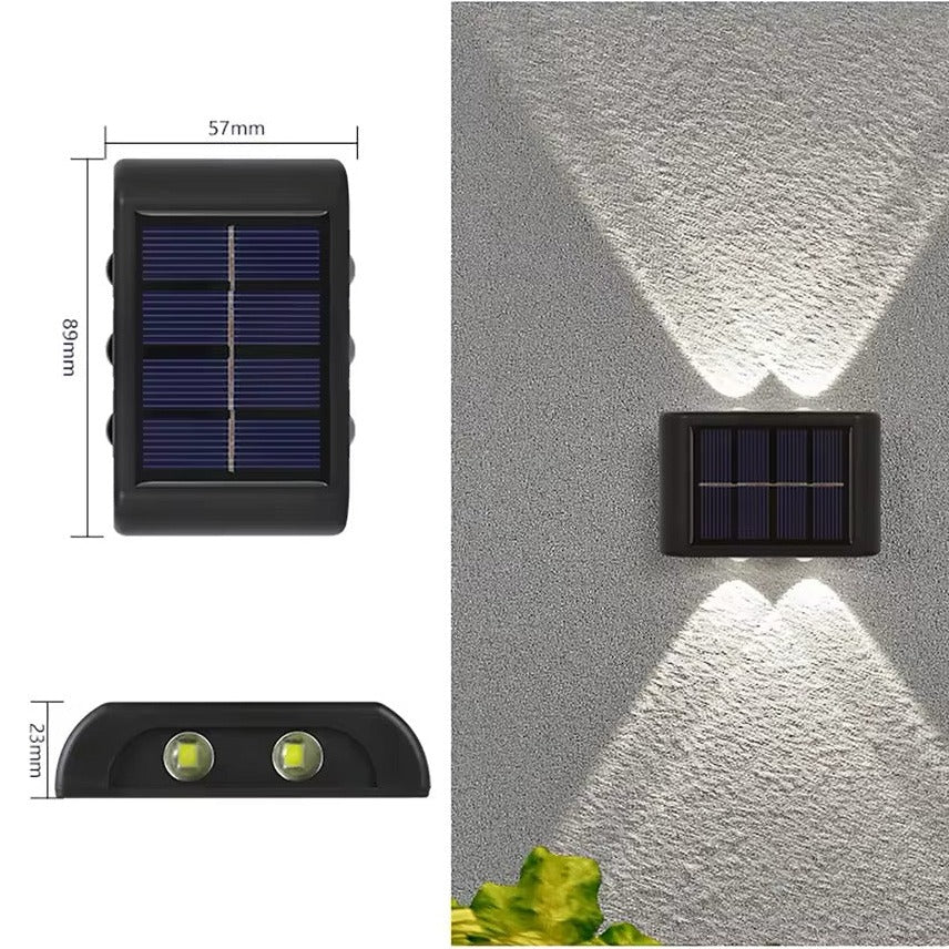 Outdoor Solar-Powered LED Wall Lights
