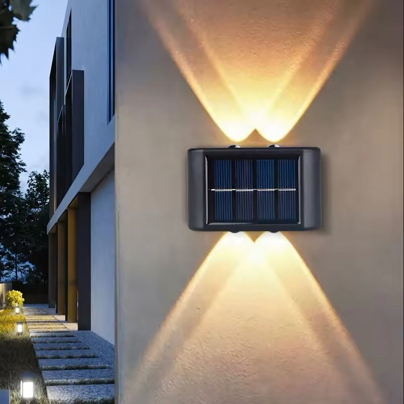 Outdoor Solar-Powered LED Wall Lights