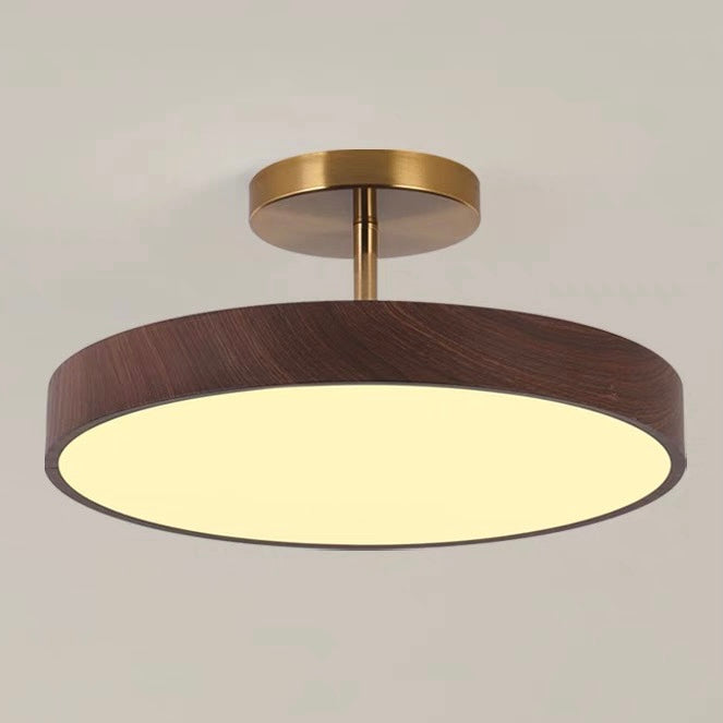 Modern Glow LED Semi-Mount Ceiling Light
