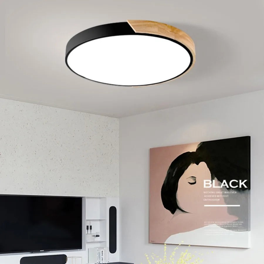 Scandinavian Circular LED Ceiling Light Fixture