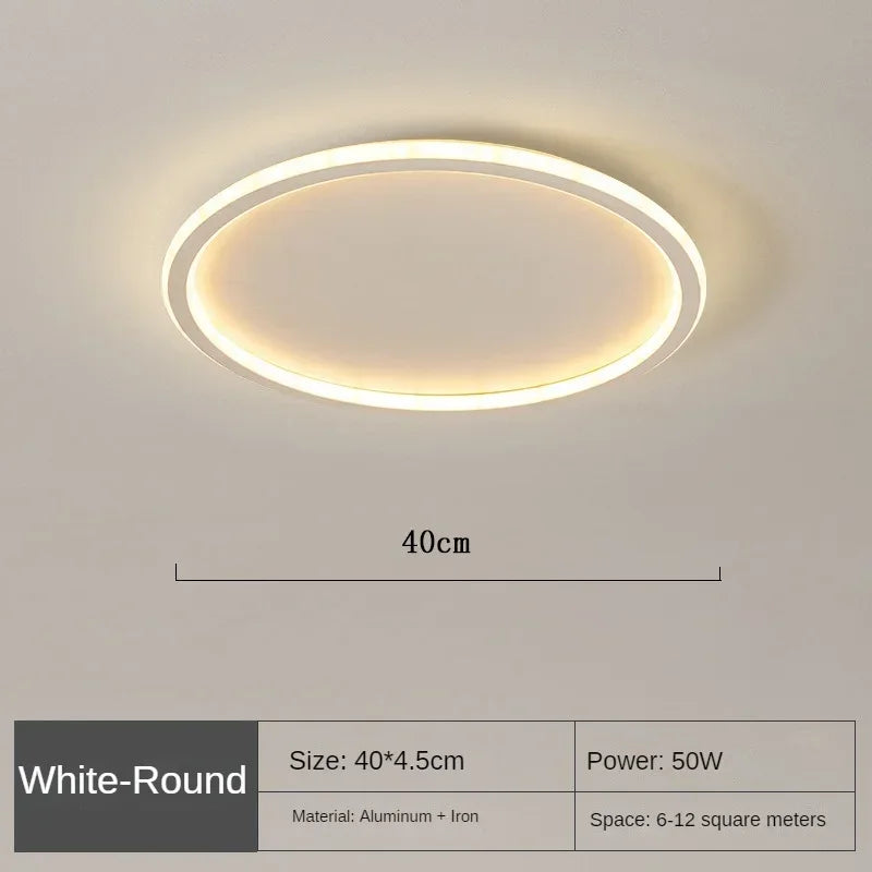 Variant image for Scandinavian Round LED Ceiling Light Fixture for Modern Living Spaces-8