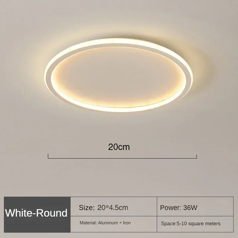Variant image for Scandinavian Round LED Ceiling Light Fixture for Modern Living Spaces-38