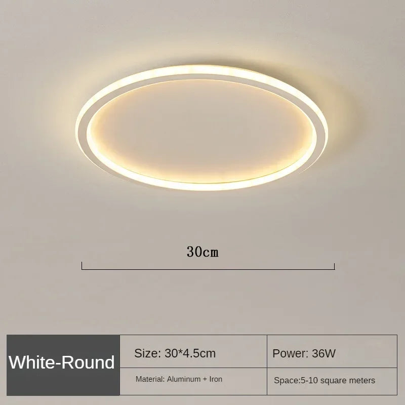 Variant image for Scandinavian Round LED Ceiling Light Fixture for Modern Living Spaces-53
