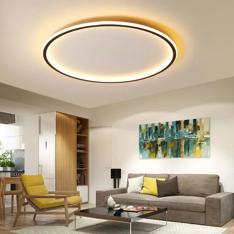 Scandinavian Round LED Ceiling Light Fixture