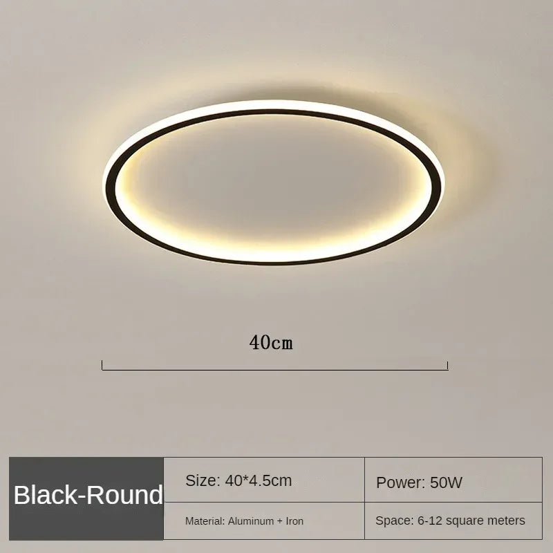 Variant image for Scandinavian Round LED Ceiling Light Fixture for Modern Living Spaces-3